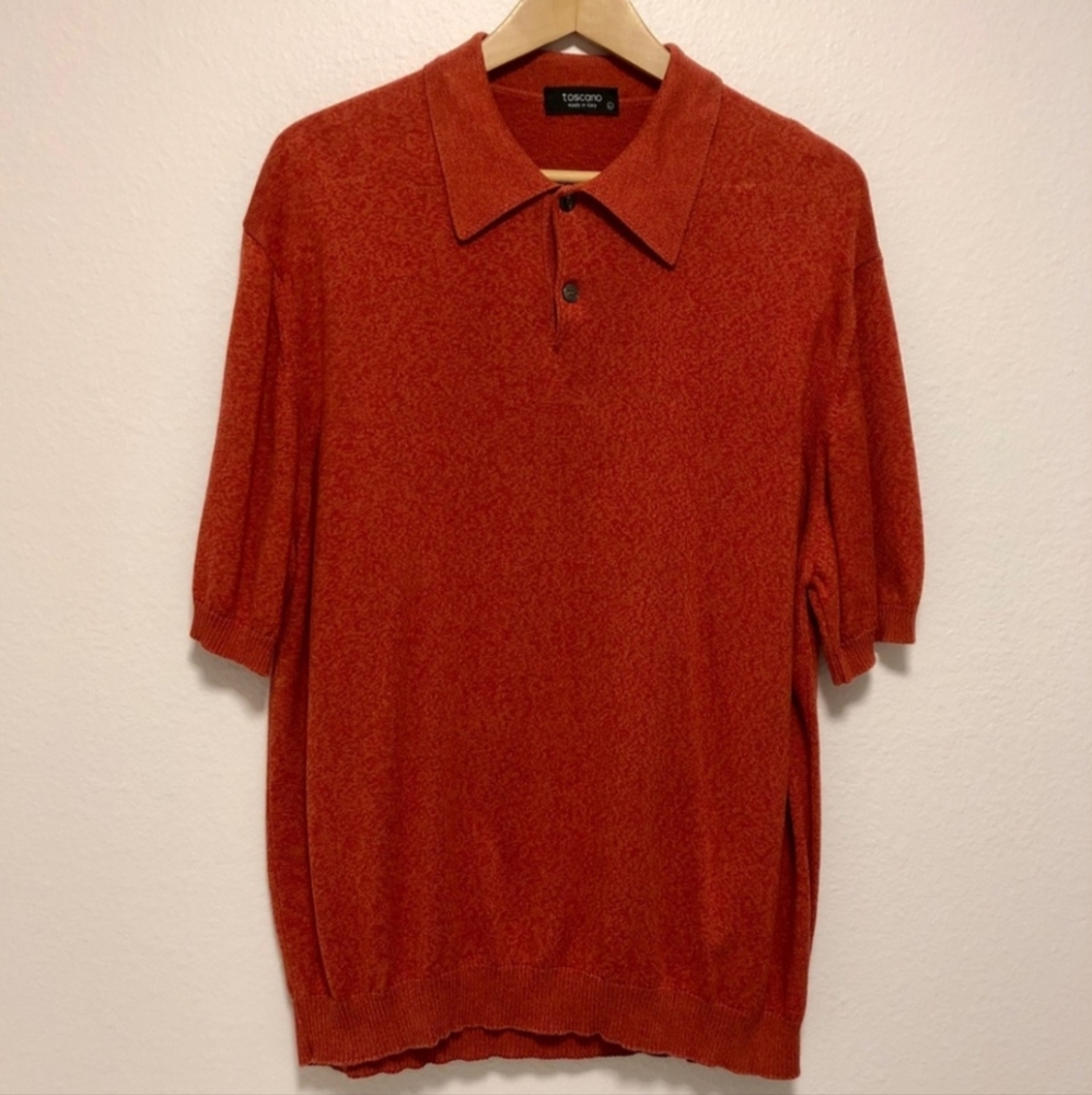 Knitted Polo shirt Large - Made in Italy